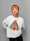 Tiki-Face Funny Tribal Design Women's Sweatshirt