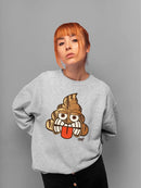 Tiki-Face Funny Tribal Design Women's Sweatshirt
