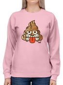 Tiki-Face Funny Tribal Design Women's Sweatshirt