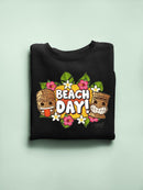 Beach Day - Hawaiian Island Fun Graphic Women's Sweatshirt