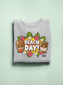 Beach Day - Hawaiian Island Fun Graphic Women's Sweatshirt