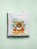 Tropical Ukulele And Palm Tree Tiki-Vibes Women's Sweatshirt