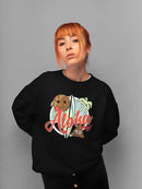 Aloha Tropical Coconut Icon Trendy Graphic Women's Sweatshirt