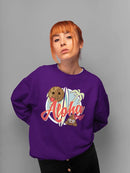 Aloha Tropical Coconut Icon Trendy Graphic Women's Sweatshirt