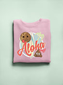 Aloha Tropical Coconut Icon Trendy Graphic Women's Sweatshirt