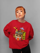 Iconic Beach Club Trendy Graphic Women's Sweatshirt