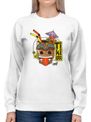 Iconic Beach Club Trendy Graphic Women's Sweatshirt