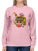 Iconic Beach Club Trendy Graphic Women's Sweatshirt