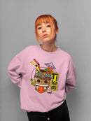 Iconic Beach Club Trendy Graphic Women's Sweatshirt