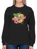 Tropical Toucan Paradise Vacation Graphic Women's Sweatshirt