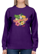 Tropical Toucan Paradise Vacation Graphic Women's Sweatshirt