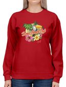 Tropical Toucan Paradise Vacation Graphic Women's Sweatshirt