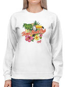 Tropical Toucan Paradise Vacation Graphic Women's Sweatshirt