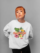 Tropical Toucan Paradise Vacation Graphic Women's Sweatshirt