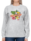 Tropical Toucan Paradise Vacation Graphic Women's Sweatshirt