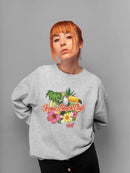 Tropical Toucan Paradise Vacation Graphic Women's Sweatshirt