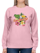 Tropical Toucan Paradise Vacation Graphic Women's Sweatshirt