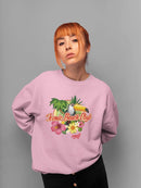Tropical Toucan Paradise Vacation Graphic Women's Sweatshirt