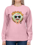 Tiki-South Tribal Beachwear Trendy Graphic Women's Sweatshirt