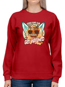 Iconic Surf Club Trendy Hawaiian Graphic Women's Sweatshirt