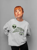 Outer Space Cool Alien Sci-Fi Trendy Graphic Women's Sweatshirt