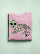 Outer Space Cool Alien Sci-Fi Trendy Graphic Women's Sweatshirt