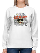 Fun Cool Summer Trendy Graphic Symbol Women's Sweatshirt
