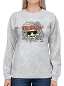 Fun Cool Summer Trendy Graphic Symbol Women's Sweatshirt