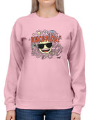 Fun Cool Summer Trendy Graphic Symbol Women's Sweatshirt