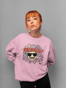 Fun Cool Summer Trendy Graphic Symbol Women's Sweatshirt