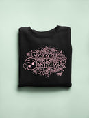 Sweet As Candy Kawaii Fashion Trendy Graphic Symbol Women's Sweatshirt