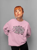 Sweet As Candy Cute Candy Trendy Graphic Symbol Women's Sweatshirt