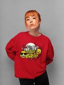 Cool City Urban Bass Trendy Graphic Symbol Women's Sweatshirt