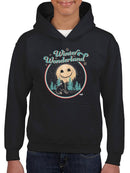 Winter Wonderland Howling Wolf Christmas Gift Idea  Youth's Hoodie