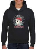 Cheerful Merry Christmas Graphic Youth's Hoodie