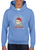 Cheerful Merry Christmas Graphic Youth's Hoodie