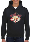 Cute Holiday Stars And Reindeer Christmas Graphic  Youth's Hoodie