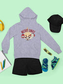 Cute Holiday Stars And Reindeer Christmas Graphic  Youth's Hoodie