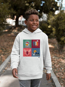 Let It Snow Reindeer - Xmas Winter Vibes Mountain Graphic  Youth's Hoodie
