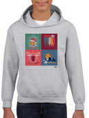 Let It Snow Reindeer - Xmas Winter Vibes Mountain Graphic  Youth's Hoodie