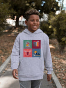 Let It Snow Reindeer - Xmas Winter Vibes Mountain Graphic  Youth's Hoodie