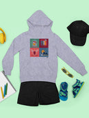 Let It Snow Reindeer - Xmas Winter Vibes Mountain Graphic  Youth's Hoodie