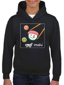 Maki Sushi Japanese Food Lover Design  Youth's Hoodie