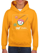 Maki Sushi Japanese Food Lover Design  Youth's Hoodie