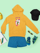 Japanese Fortune Cat - Lucky Cat Sakura Graphic  Youth's Hoodie