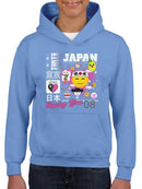 Tokyo Japan Vibrant Icons Cultural Fusion Graphic  Youth's Hoodie