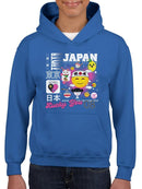 Tokyo Japan Vibrant Icons Cultural Fusion Graphic  Youth's Hoodie