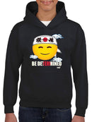 Be Determined Kanji Japanese Motivational Graphic  Youth's Hoodie