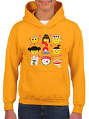 Japanese Kawaii Icons Collection Graphic Youth's Hoodie