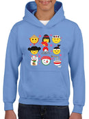 Japanese Kawaii Icons Collection Graphic Youth's Hoodie